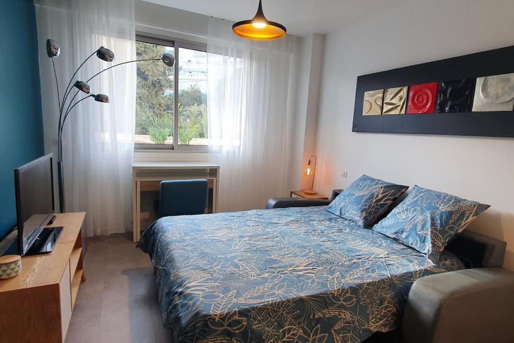 Bd Grosso Apt 4 Prs, 300M Plage, Clim, Parking Nice Eksteriør billede