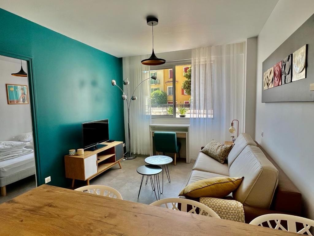 Bd Grosso Apt 4 Prs, 300M Plage, Clim, Parking Nice Eksteriør billede