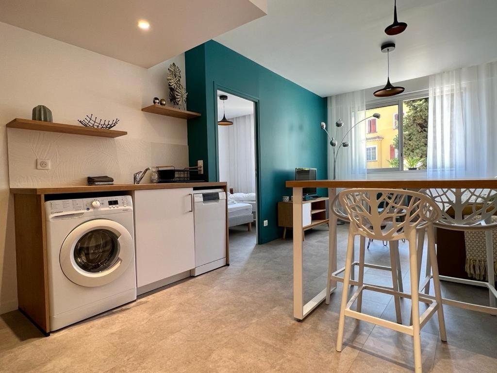 Bd Grosso Apt 4 Prs, 300M Plage, Clim, Parking Nice Eksteriør billede